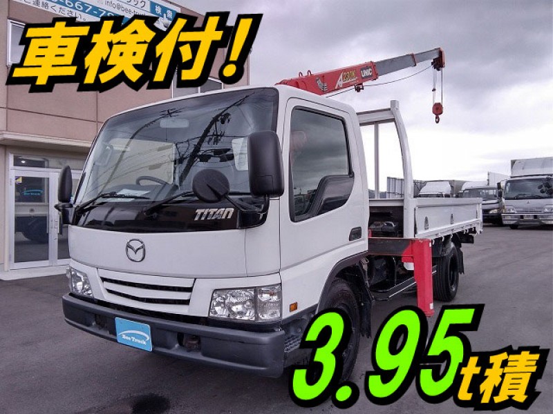 0107【車検付】KK-WH63H マツダ タイタン 3段クレーン 3.95t積載 ワイド ロング