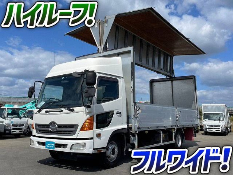 1042 H19 BDG-FC7JJWA 日野 レンジャー アルミウイング フルワイド ハイルーフ トランテックス 4t 中型