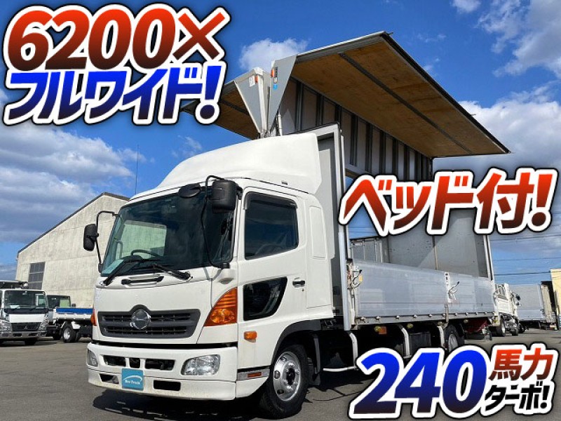 1045 H23 BDG-FD8JLWA 日野 レンジャー アルミウイング 6200 フルワイド フルキャブ トランテックス 4t 中型