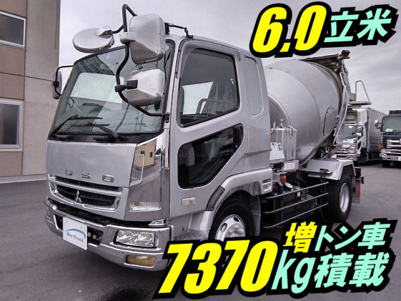 0112 H18  PJ-FK62FZ 三菱ふそう 増トンファイター ミキサー車 新明和工業 6立米