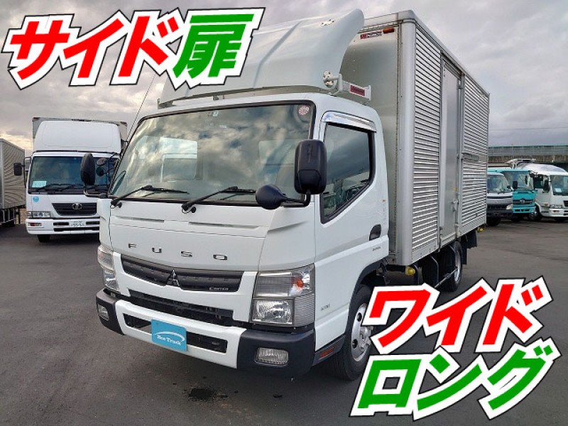 H25 三菱ふそう キャンター アルミバン ワイド ロング サイド扉 禁煙車