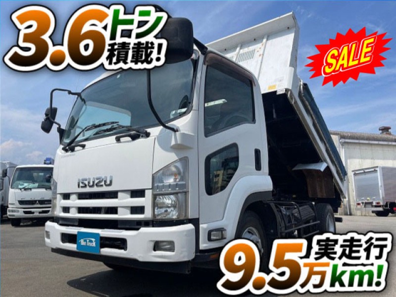 1410 H24 SKG-FRR90S1 いすゞ フォワード 土砂ダンプ 新明和工業 強化ダンプ 4t 8t 中型 中古ダンプ