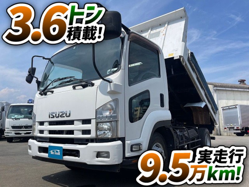 1410 H24 SKG-FRR90S1 いすゞ フォワード 土砂ダンプ 新明和工業 強化ダンプ 4t 8t 中型 中古ダンプ