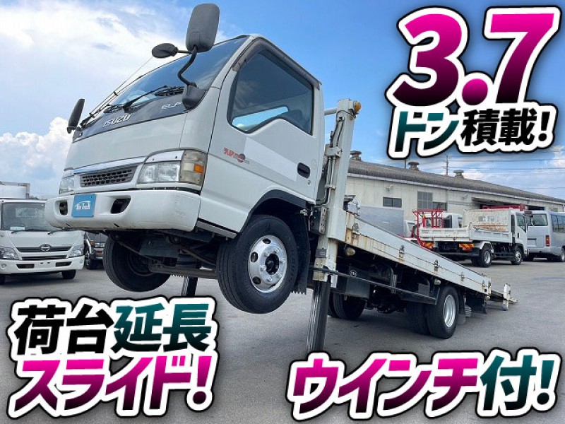 1434 H15 KR-NPR72PR いすゞ エルフ セルフローダー セーフティ キャリアカー 車載車 車両運搬 重機運搬 農機具運搬車 2t 3t 4t 8t 小型