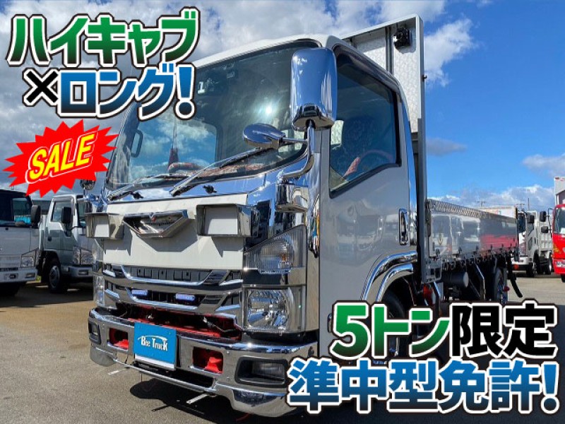 1507 車検付 H31 TRG-NLR85AR いすゞ エルフ アルミブロック 平ボディ ハイキャブ ロング 2トン積載 5トン限定準中型免許 2t 5t 小型 キャブオーバー