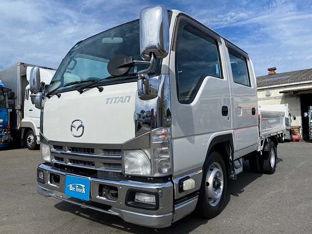 1540 H24 TKG-LHR85A マツダ タイタン いすゞOEM エルフ ダブルキャブ Wキャブ 4ナンバー 5速MT 乗車定員6人 1.5t  4t 小型 平ボディ | 日本全国納車【BeeTruck】ビートラック