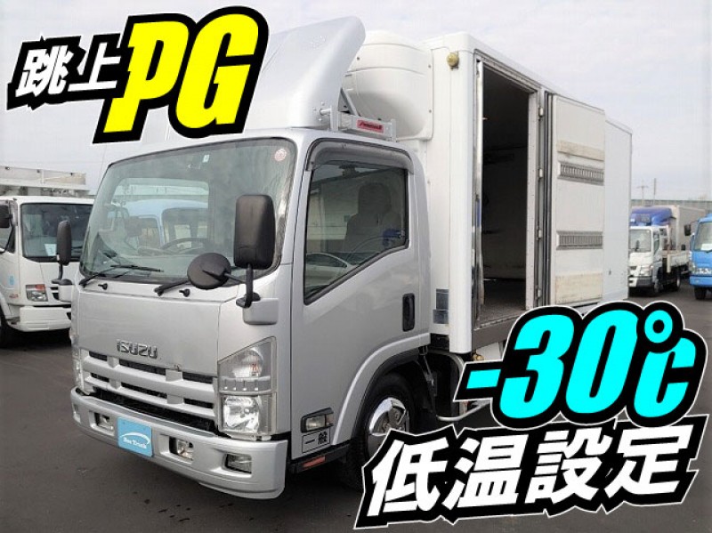 0156 H20 BKG-NPR85AN 希少 いすゞ エルフ 冷蔵冷凍車 -30℃低温設定 跳ね上げパワーゲート サイドドア ワイドロング