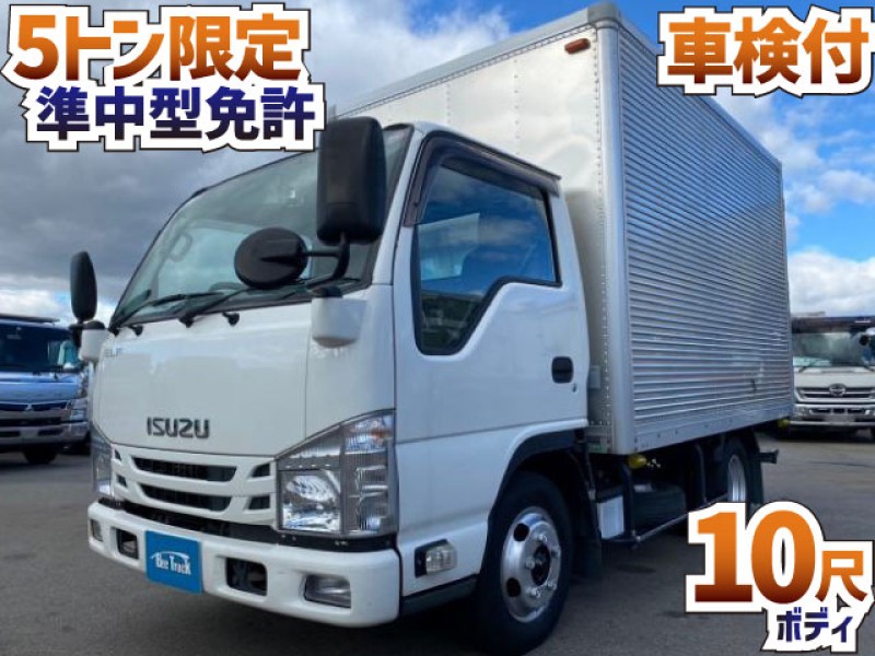 1568 H31 TRG-NJR85AN いすゞ エルフ アルミバン 10尺ボディ 5トン限定 準中型免許 日本フルハーフ 2t 小型 ドライバン パネルバン