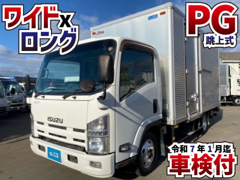 1574 H26 車検付 TKG-NPR85AN いすゞ エルフ アルミバン 跳ね上げパワーゲート ワイド ロング 日本フルハーフ 2t 3ｔ 小型