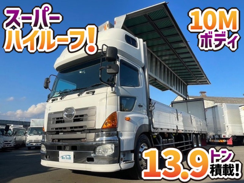 1584 車検付 令和7年2月迄 LKG-FR1EXBG H24 日野 プロフィア アルミウイング トランテックス 10ｍボディ GVW25 スーパーハイルーフ 後輪エアサス 駆動方式：6×2 3軸1デフ 10t 25t 大型 バン 箱車