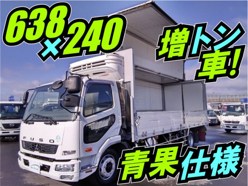 0169 H23 SKG-FK72FY セール 三菱ふそう 増トンファイター 冷蔵冷凍ウイング 青果仕様 低温設定 R404A