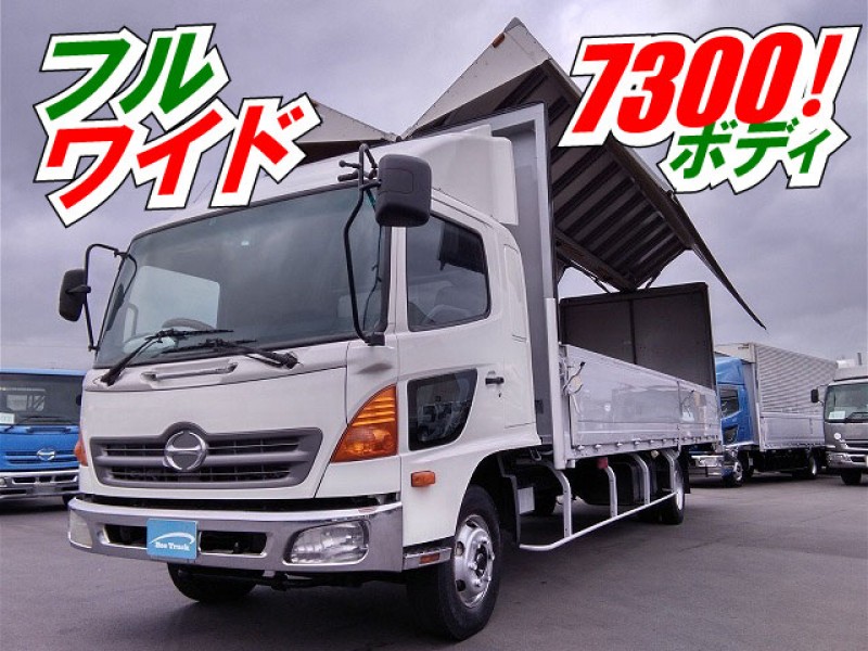 H22 日野 レンジャー BKG-FD7JPYA 248万 アルミウイング 7300ボディ 7200ボディ フルキャブ ベッド付き フルワイド