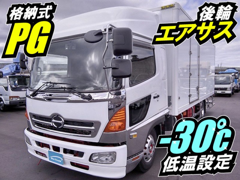 【車検付】H25 日野 レンジャー 冷蔵冷凍車 キーストン床 -30度低温設定 ハイルーフ 格納式パワーゲート 左サイド扉 後輪エアサス