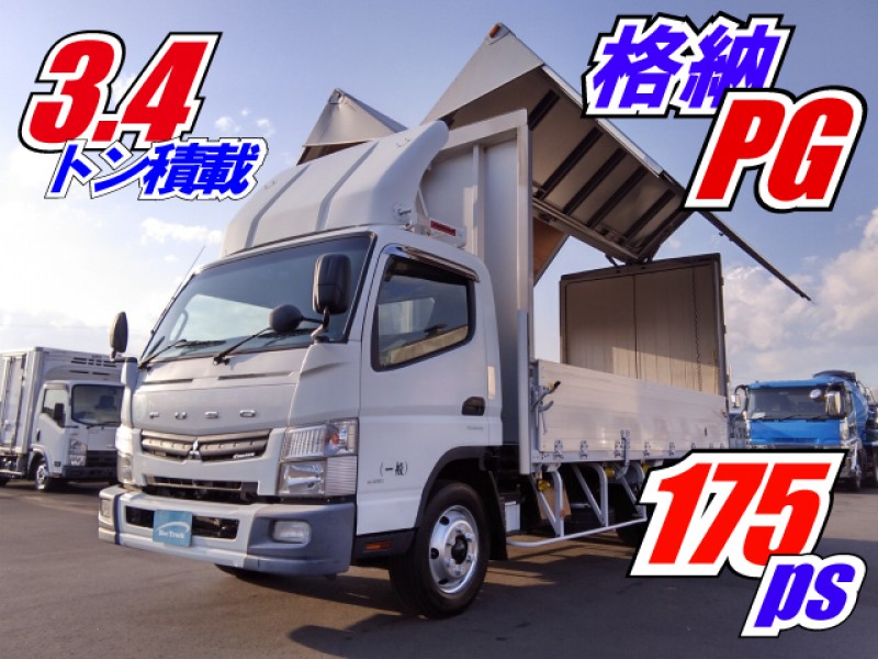 H24 三菱ふそう キャンター アルミウイング 格納PG  3.4t 175ps