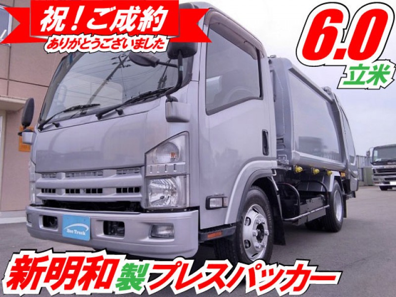 H25 マツダ タイタン 塵芥車 パッカー車 ゴミ収集車 プレス式 押し出し排出 6立米