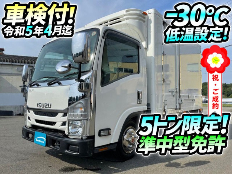 車検付 H20 いすゞ エルフ 冷蔵冷凍車 －30℃低温設定 AT車 両側サイド扉 5トン限定準中型免許 小型