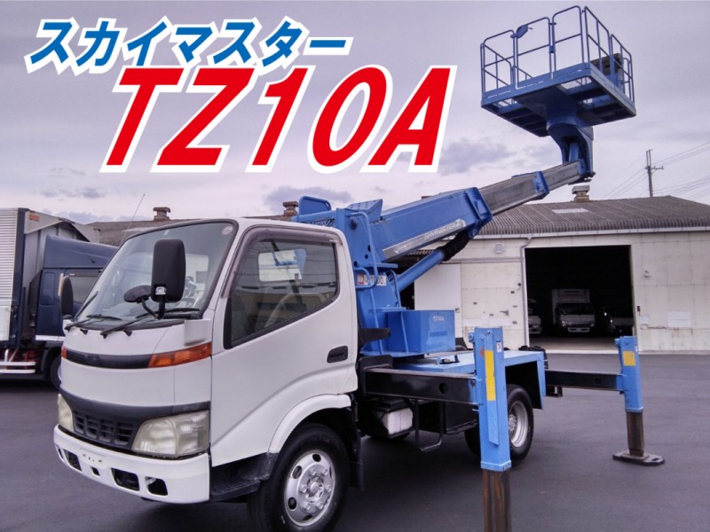 0007 H18 PB-XZU334M 日野 デュトロ 高所作業車　アイチTZ10A スーパーデッキ9.9m スカイマスター 360°デッキ旋回