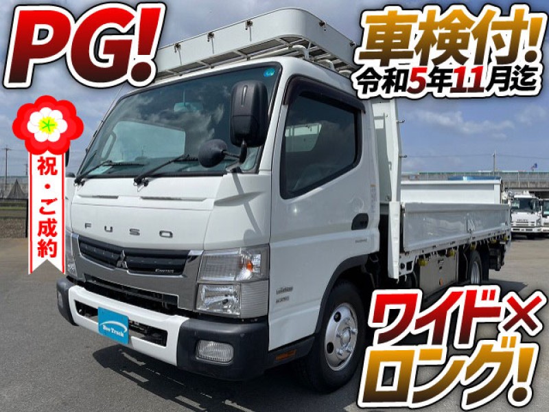 0812 車検付 H23 三菱ふそう キャンター 平ボディ パワーゲート ワイド ロング 2t 小型