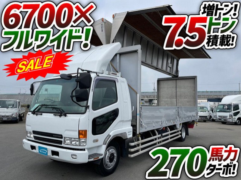 0849 大特価！！ H17 PJ-FK61FMZ 三菱ふそう 増トンファイター アルミウイング 6700 フルワイド フルキャブ 日本フルハーフ 7t 8t 中型 大型