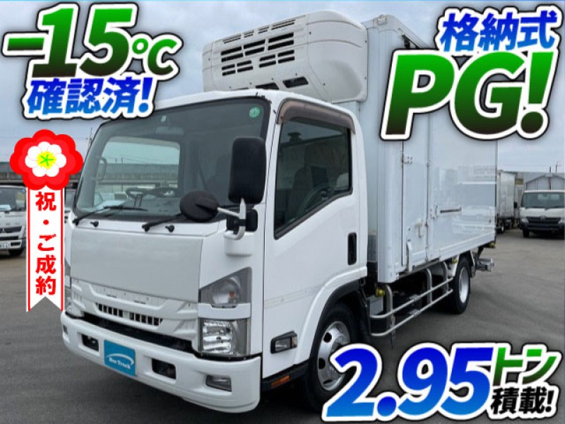 0853 ★★ H27 いすゞ エルフ 冷蔵冷凍車 －30℃低温設定 格納式パワーゲート ワイド ロング サイド扉 東プレ 2t 3t 小型