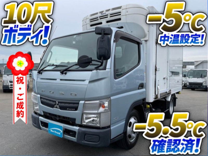 0860 〖車検付〗 H26 TKG-FBA20 三菱ふそう キャンター 冷蔵冷凍車 －5℃中温設定 R134a 両側サイド扉 東プレ 2t 小型