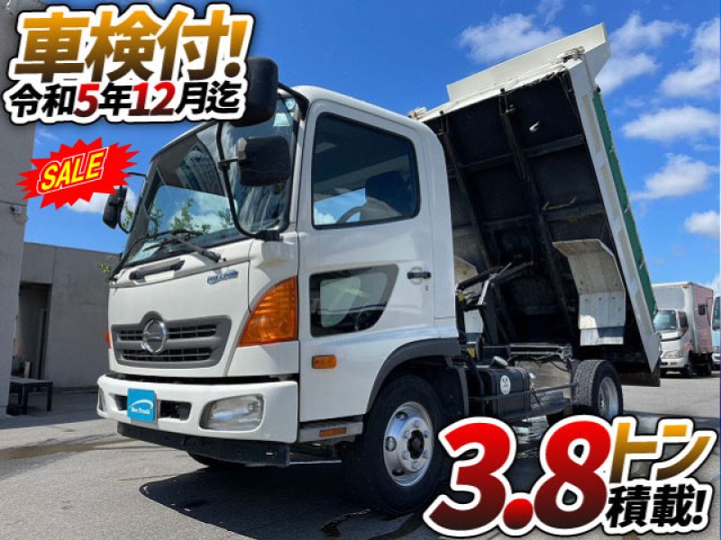 0888 SALE!! 車検付 H23 SKG-FC9JCAP 日野 レンジャー ダンプ 極東開発工業 DD04-35 電動コボレーン 4t 中型