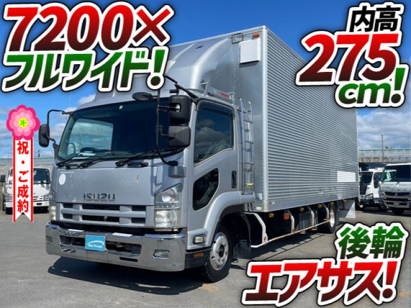 0885 大幅値下げ★ H22 PDG-FRR34T2 いすゞ フォワード アルミバン 7200 フルワイド 後輪エアサス 日本トレクス 4t 8t 中型 ドライバン パネルバン