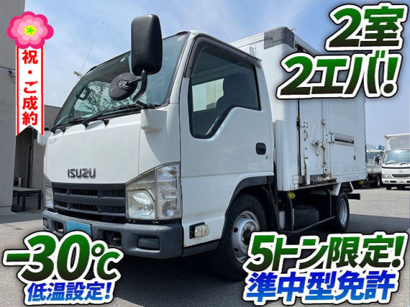 0895 ★オススメ★ H21 BKG-NHR85AN いすゞ エルフ 冷蔵冷凍車 2室2エバ -30℃低温設定 サイド扉 東プレ 5トン限定 準中型免許 1.5t 小型