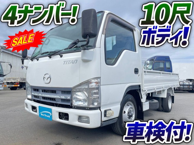 0836 車検付 H24 TKG-LHR85A マツダ タイタン 平ボディ 4ナンバー 10尺ボディ 荷台塗装済 1.5t 小型